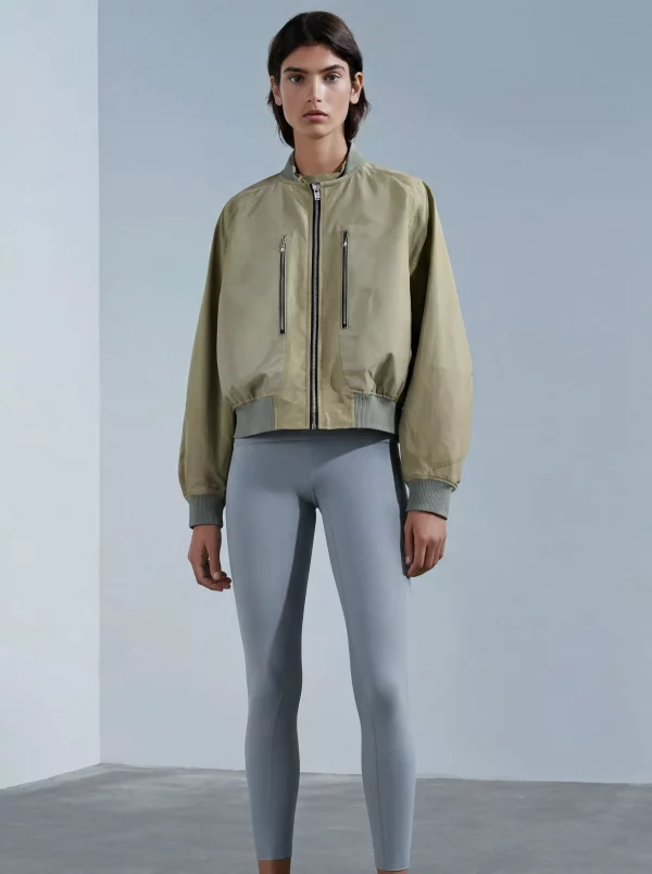 Zip Front Bomber Jacket