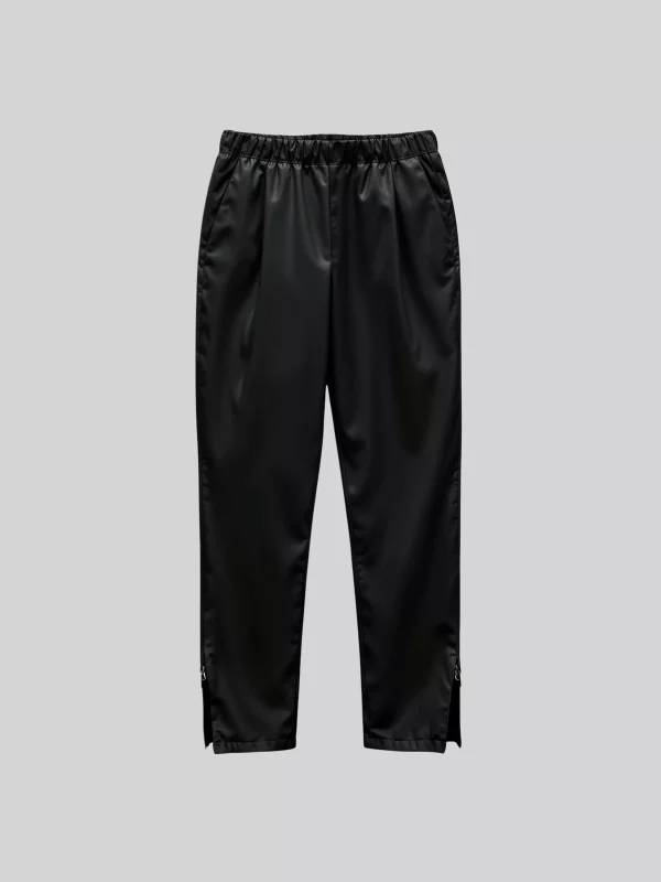 Elastic Waist Tapered Pants