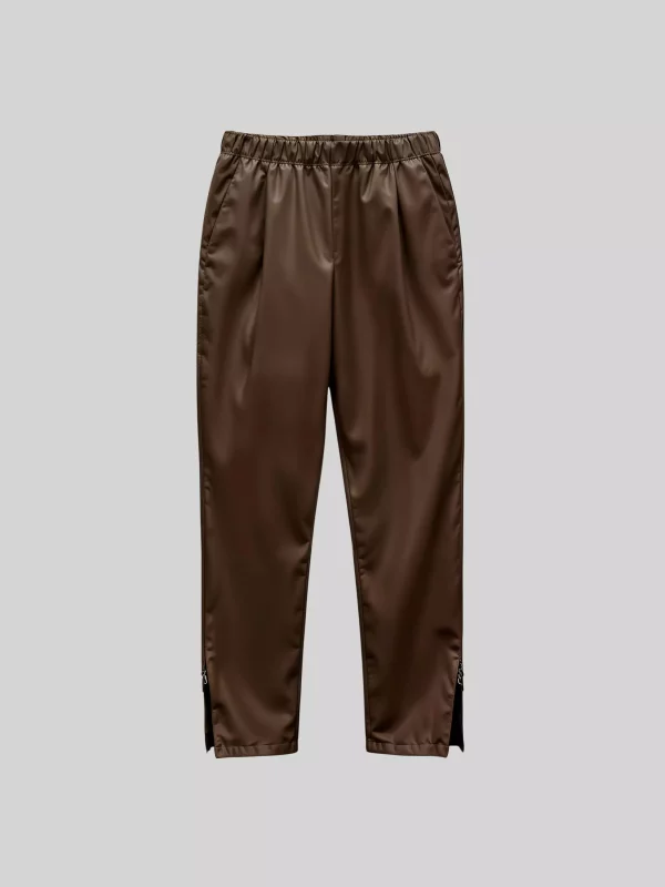 Elastic Waist Tapered Pants