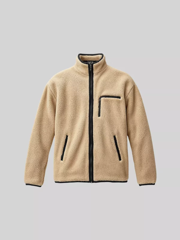 Sherpa Zip Fleece Jacket