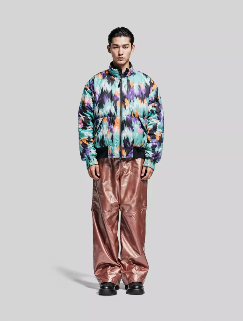 Printed Puffer Jacket