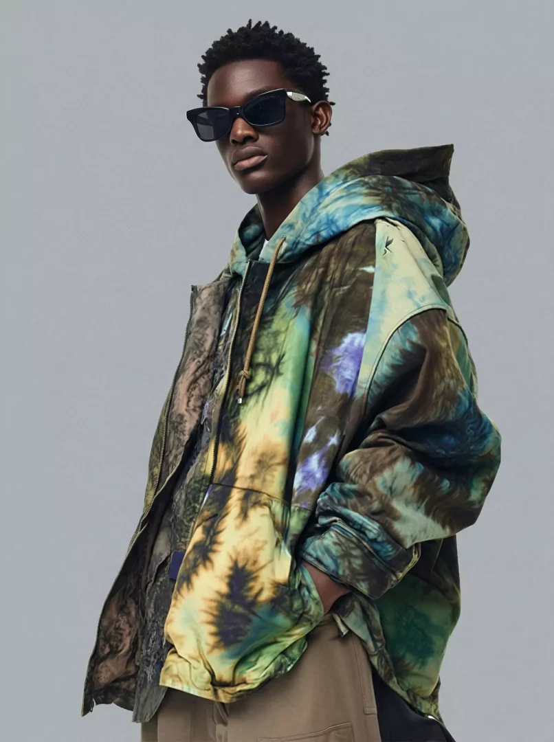 Hooded Printed Jacket
